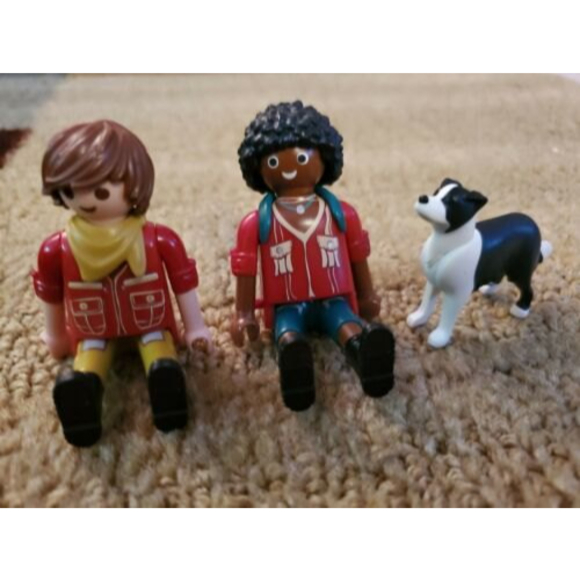 3x Playmobil Action Figures Hidden Temple Dino Explorers & Dog Northston… - Picture 1 of 6